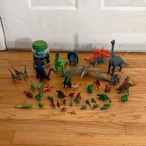 50+ Assorted Dinosaurs: T-Rex, Velociraptor, Stegasuarus, Etc.